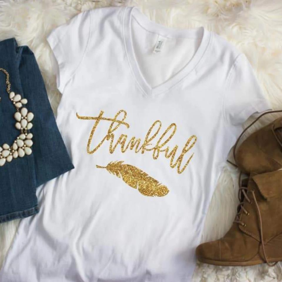 Thankful Glitter Shirt