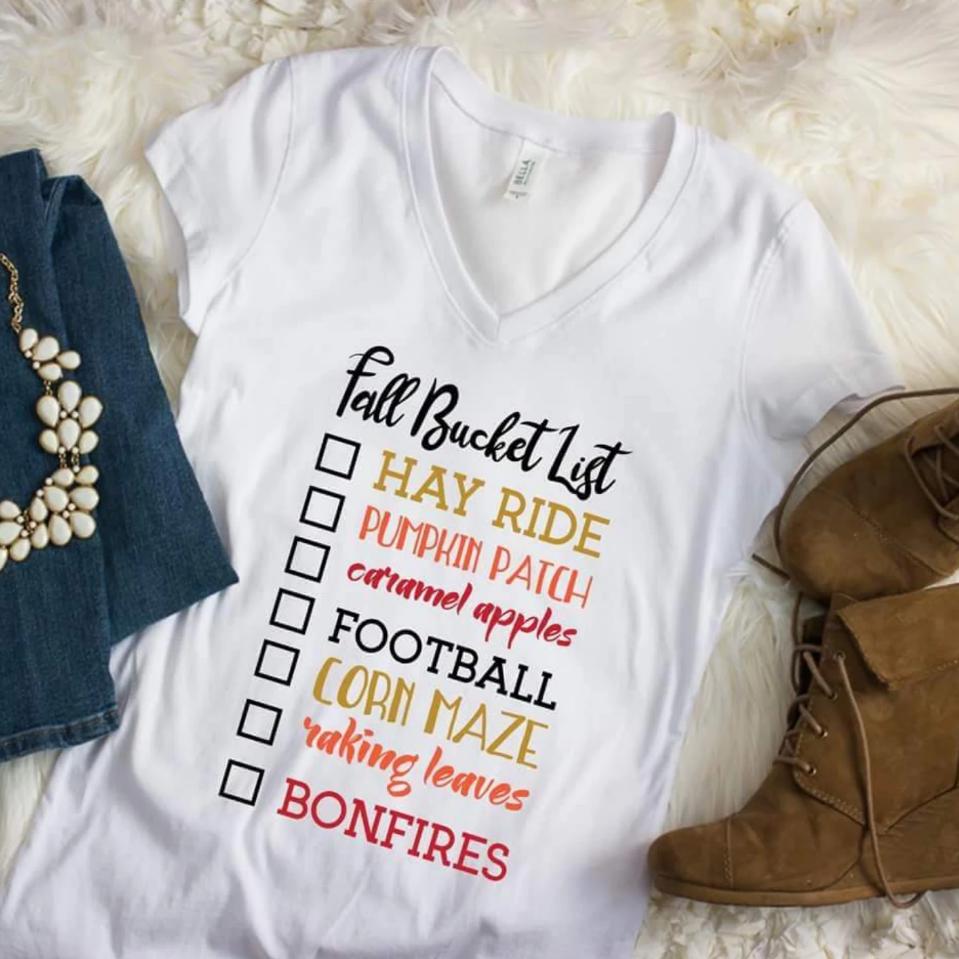 Fall Bucket List Shirt