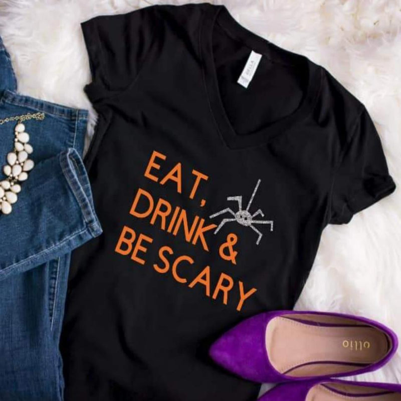 Eat Drink & Be Scary Spider Shirt