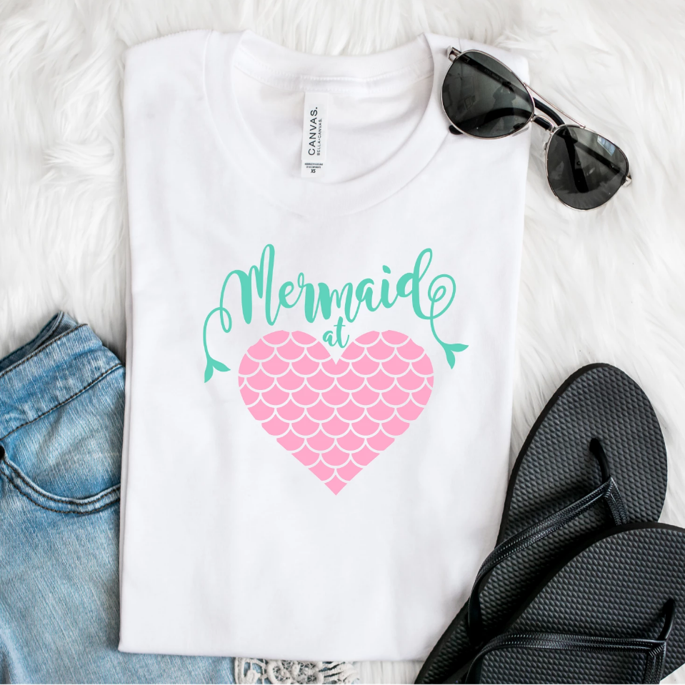 Mermaid at Heart Ladies Tshirt