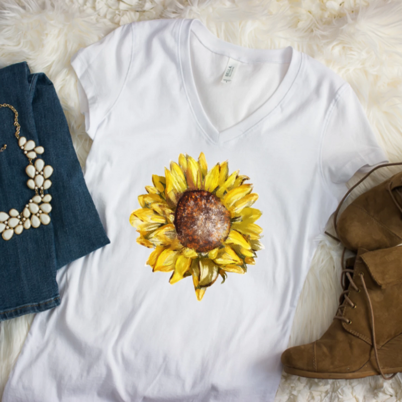 Sunflower Watercolor Shirt
