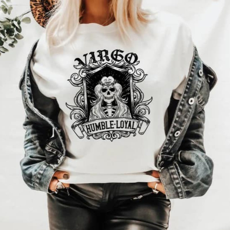 Virgo printed sweatshirt shirt women design