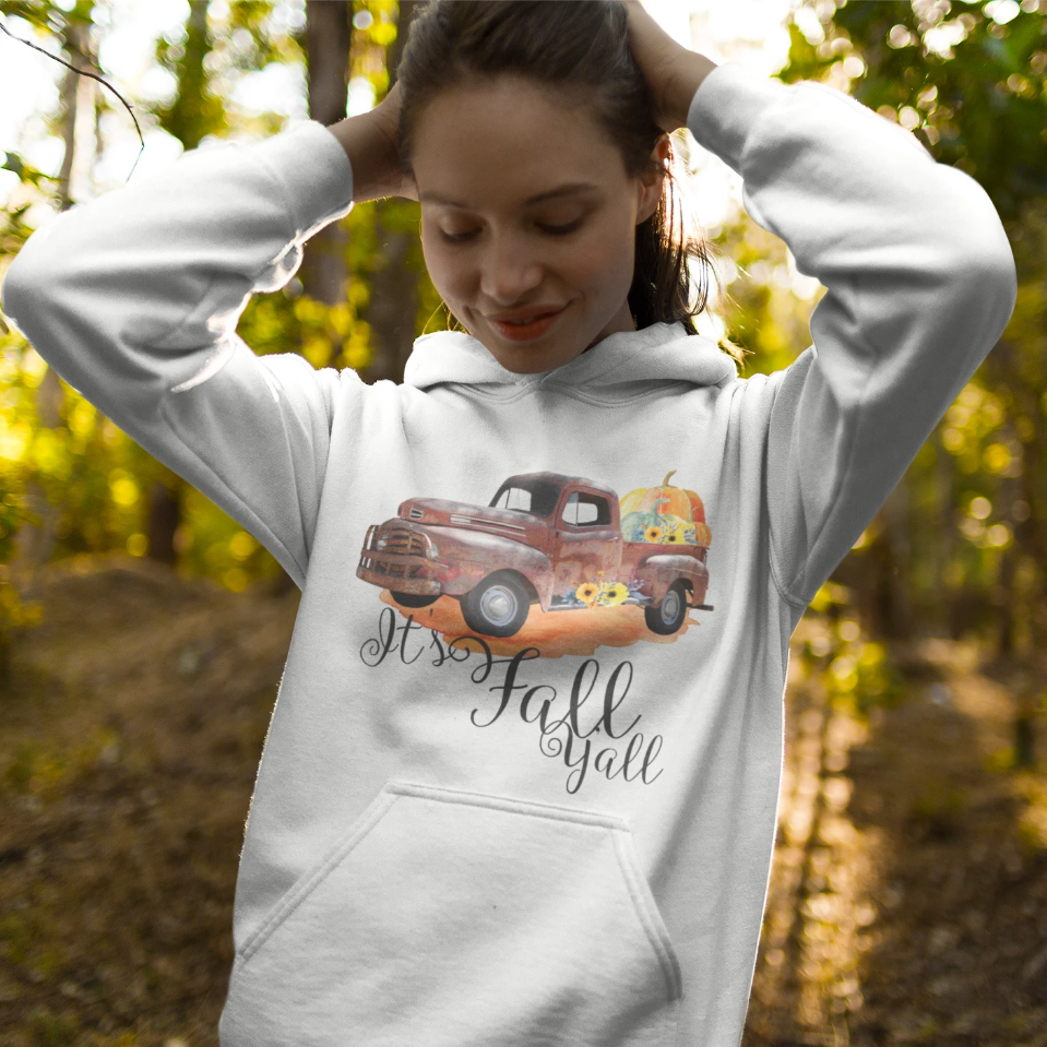 Vintage Fall Truck Hoodie