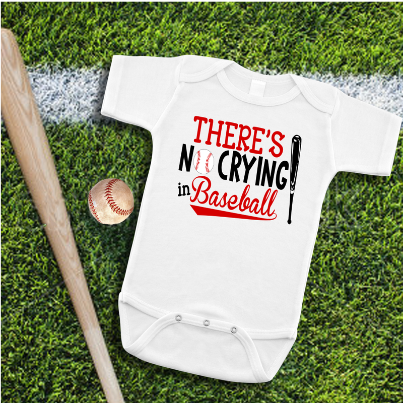 There's No Crying in Baseball Baby Bodysuit