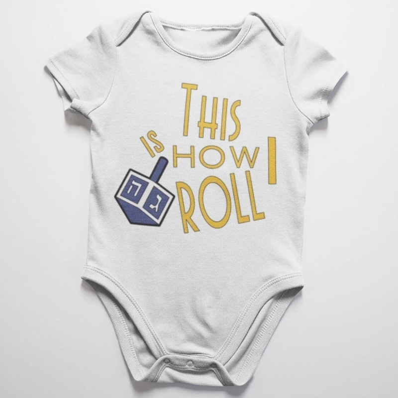 This is How I Roll Hanukkah Shirt ~ Baby Bodysuit